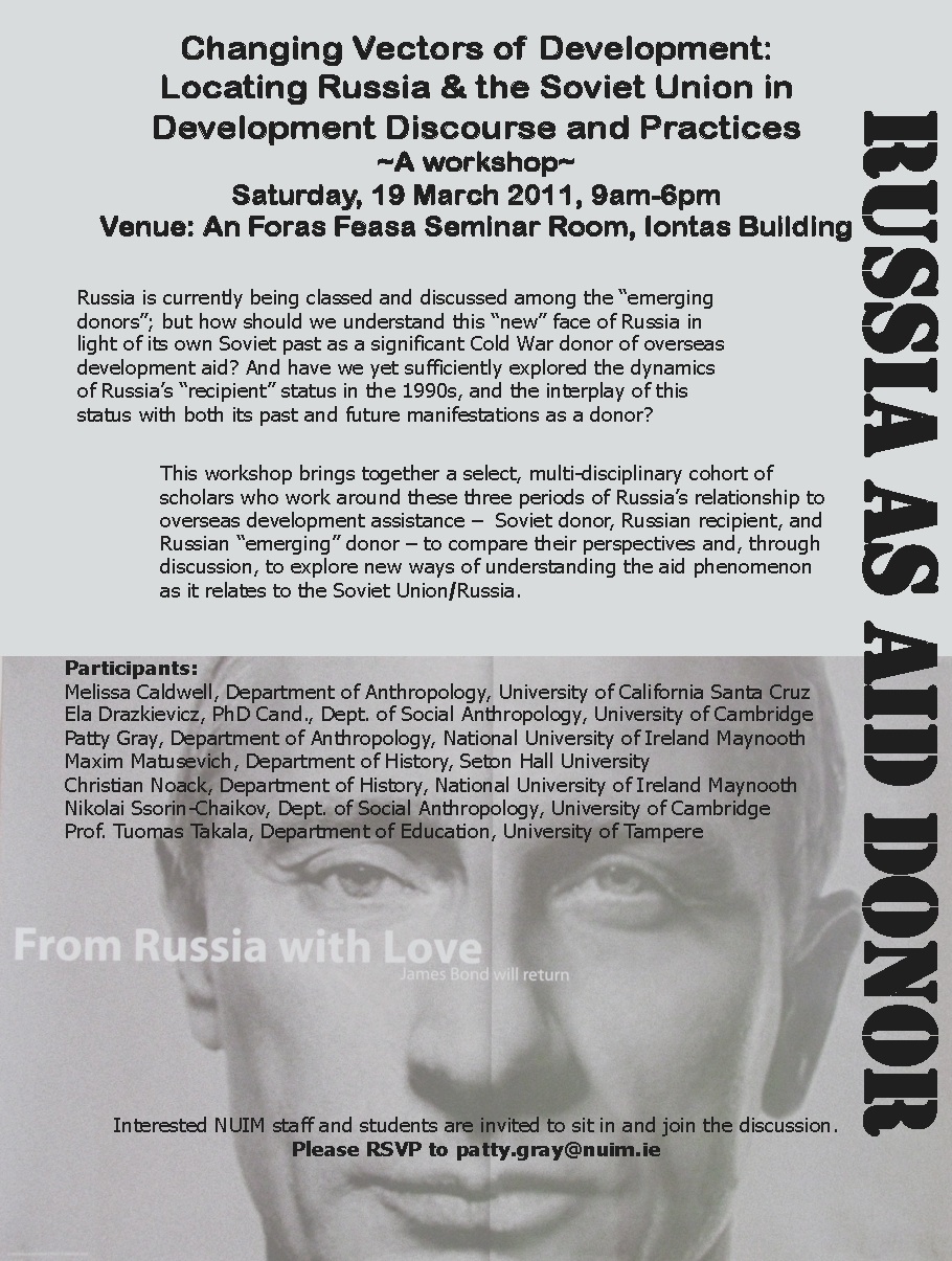 Russia As Donor Workshop flyer